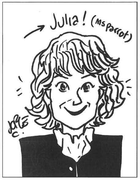 Ms Parrot cartoon
